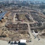 Stavba stadionu březen 2022