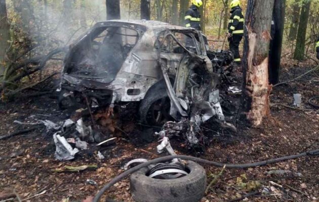 Žádná nehoda. Řidič manželku ubodal, s autem pak úmyslně havaroval