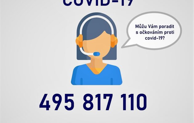 Krajská infolinka pomůže informovat o očkování proti covidu-19