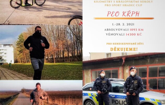 Policisté zdolávali kilometry a přispěli tak penězi na charitativní turnaj