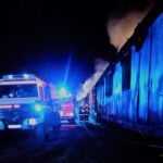 Požár v železničním muzeu