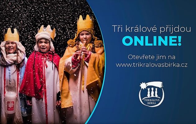 Tři králové přicházejí online! Darem pomůžete nemocným a všem potřebným