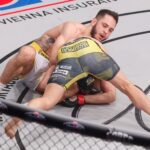 Zápasník MMA Jaroslav Pokorný při galavečeru Oktagonu v Pardubicích (sobota 6. listopadu 2021).