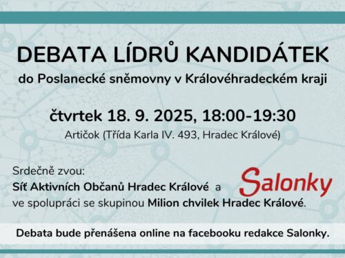 Kdo si zaslouží váš hlas u voleb? Přijďte na živou debatu krajských lídrů