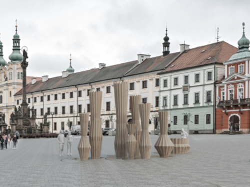 Nový symbol města? Hradec ukázal vizualizace kašny pro Velké náměstí