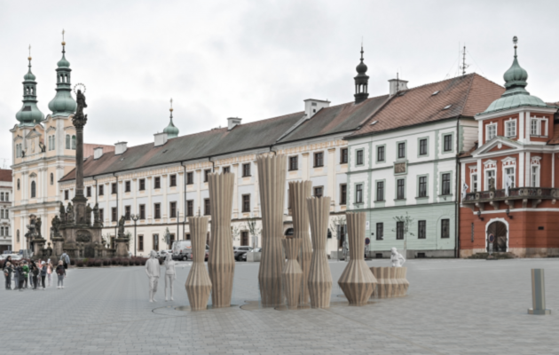 Nový symbol města? Hradec ukázal vizualizace kašny pro Velké náměstí
