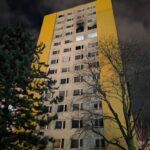 Novoroční požár v 10. patře bytového domu způsobil půlmilionovou škodu