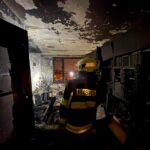 Novoroční požár v 10. patře bytového domu způsobil půlmilionovou škodu