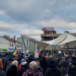 Na náměstí 28. října lidé opět vyjadřovali podporu prezidentovi
