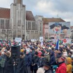 Na náměstí 28. října lidé opět vyjadřovali podporu prezidentovi