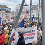 Na náměstí 28. října lidé opět vyjadřovali podporu prezidentovi