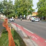 První den uzavírky na malém okruhu. Řidiči vjížděli do zákazu, zasahovali strážníci