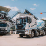 Elektrický autodomíchávač společnosti DS Transport Beton