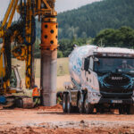 Elektrický autodomíchávač společnosti DS Transport Beton