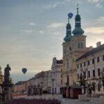 OBRAZEM: Těsně nad Bílou věží. Balóny nabídly jedinečné pohledy na centrum Hradce