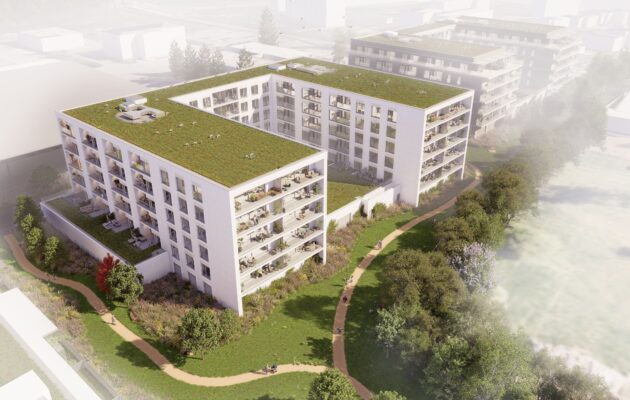 OBRAZEM: Na Pouchově začala stavba 126 družstevních bytů. Takto bude dům vypadat
